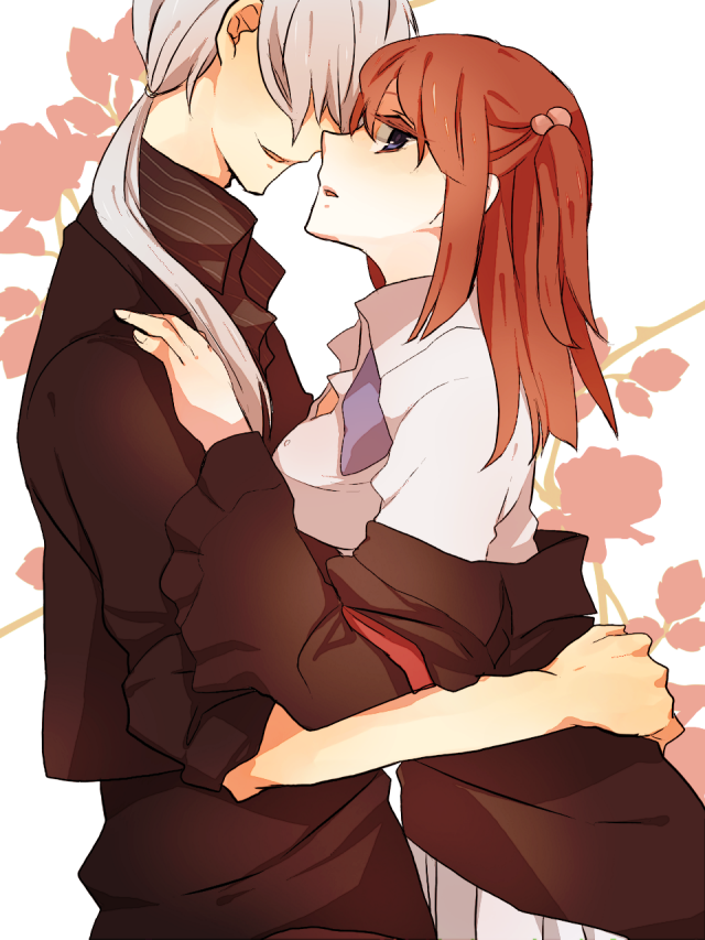 ushiromiya ange and amakusa juuza (umineko no naku koro ni) drawn by anko_(kirikiri)