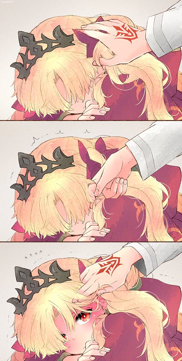 fujimaru ritsuka and ereshkigal (fate and 1 more) drawn by azumi_(myameco)
