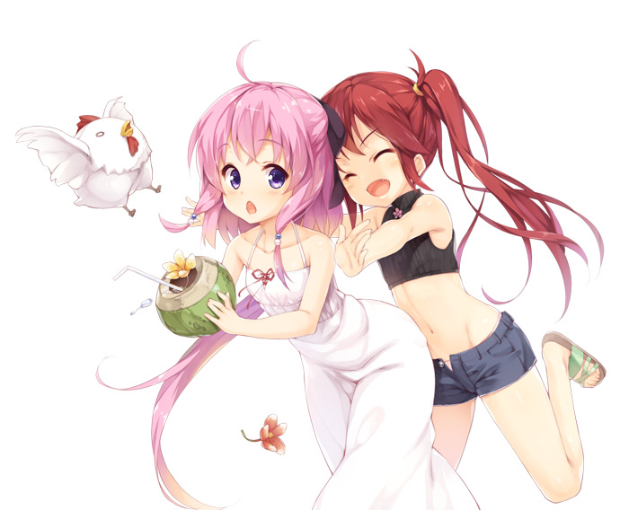 kotoha and rito (koto-channel) drawn by senji_(tegone_spike)