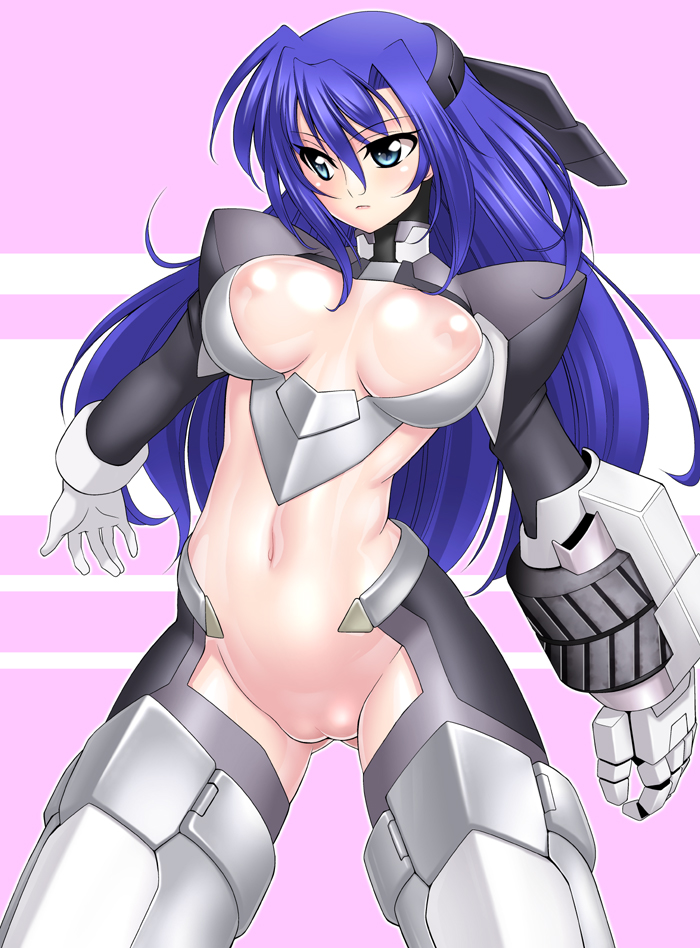 ginga nakajima and revolver knuckle (lyrical nanoha and 1 more) drawn by sakura_ryuuken