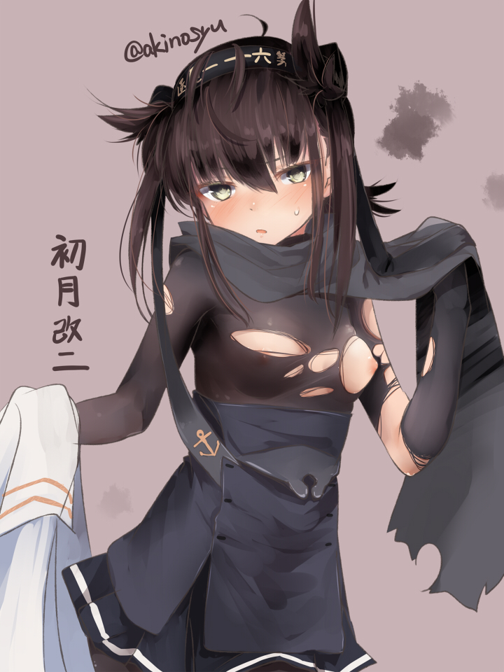 hatsuzuki and hatsuzuki kai ni (kantai collection) drawn by akino_shuu