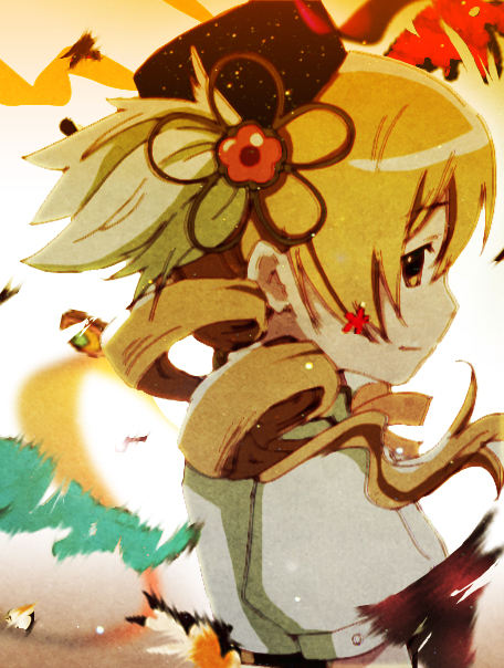 tomoe mami (mahou shoujo madoka magica) drawn by skelton