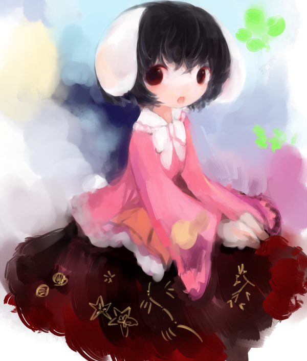 houraisan kaguya and inaba tewi (touhou) drawn by maccha_cocoa_(mococo)