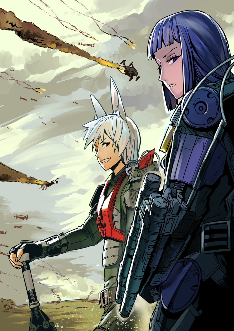 rita vrataski and kiriya keiji (all you need is kill and 1 more) drawn by jing_mian_tu