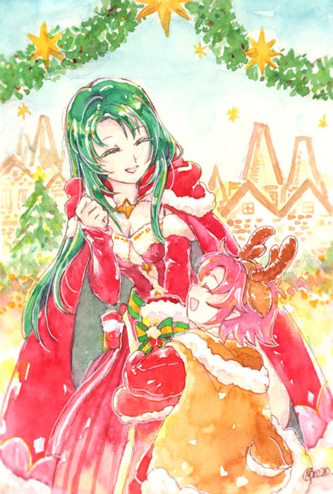 fae and cecilia (fire emblem and 2 more) drawn by ponzu_(pnz_210)
