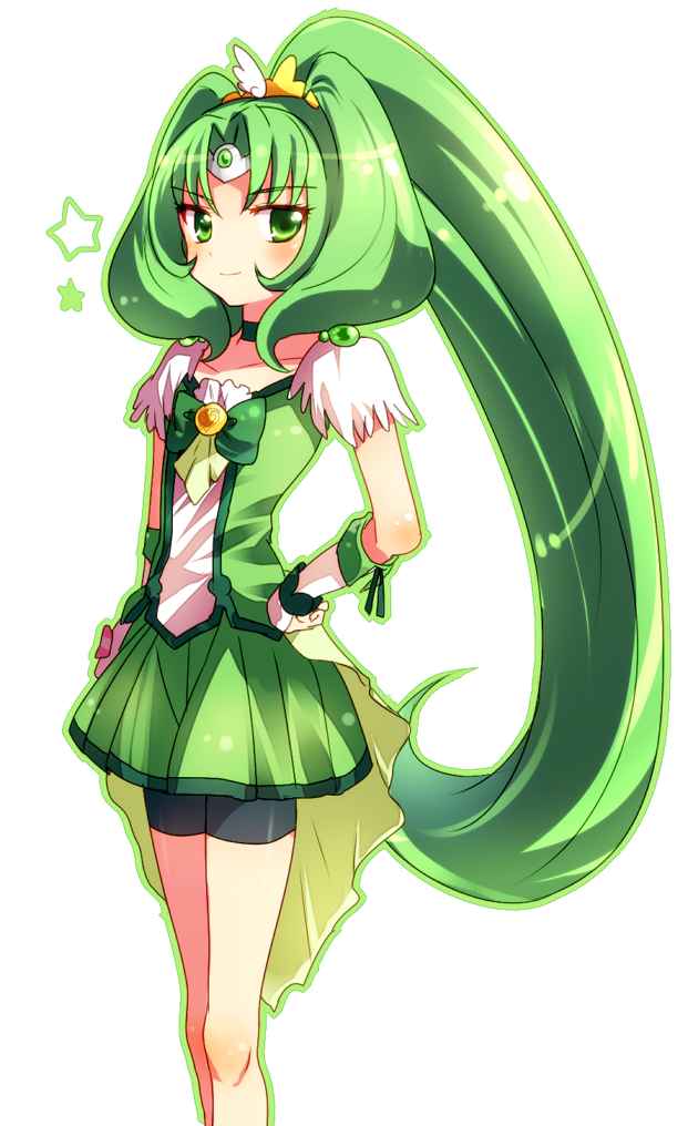 midorikawa nao and cure march (precure and 1 more) drawn by kurami_(kohaku.)