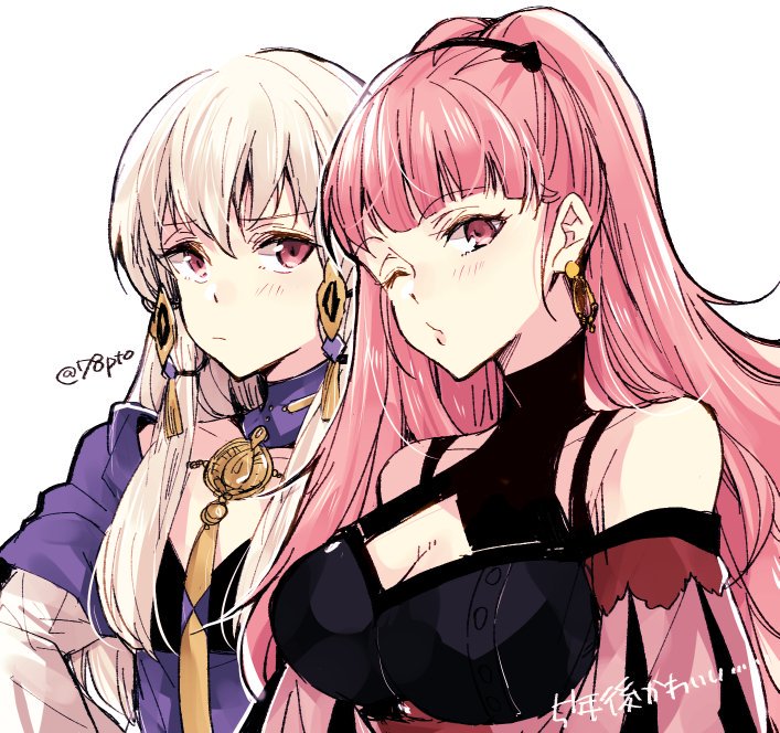 hilda valentine goneril and lysithea von ordelia (fire emblem and 1 more) drawn by naho_(pi988y)