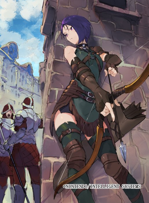 shamir nevrand (fire emblem and 2 more) drawn by kureta_(nikogori)