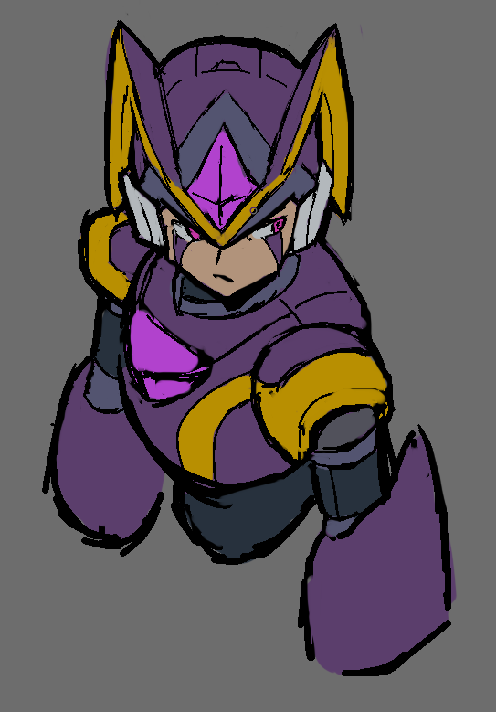 bass (mega man and 1 more) drawn by lulo_trash