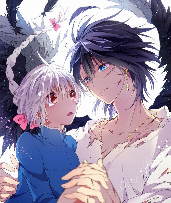 howl pendragon and sophie hatter (studio ghibli and 1 more) drawn by tobari_(brokenxxx)