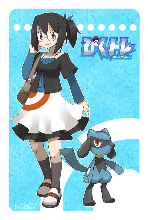 riolu (pokemon and 1 more) drawn by kei-chan_(atlas_kei)