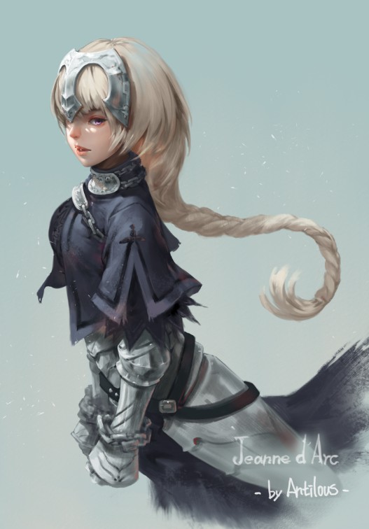 jeanne d'arc (fate and 1 more) drawn by antilous