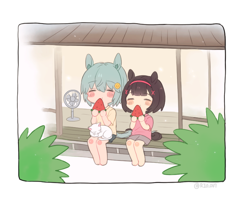 seiun sky and nishino flower (umamusume) drawn by rio_(rio_067)