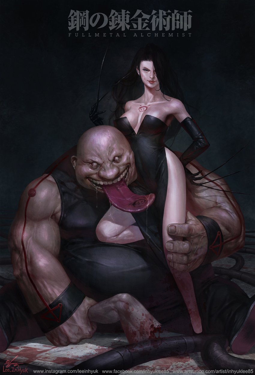 lust and gluttony (fullmetal alchemist) drawn by in-hyuk_lee