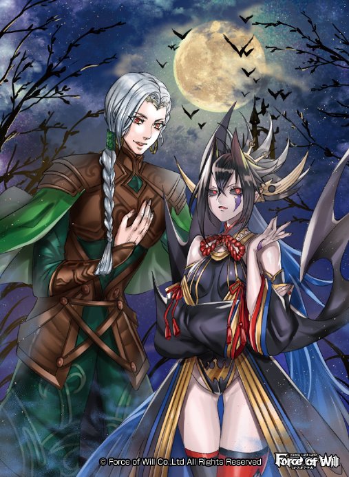 reiya and gill (force of will) drawn by banamons