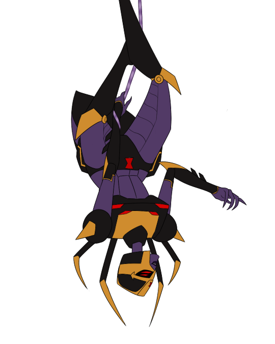 blackarachnia (transformers and 1 more) drawn by notsomajestic