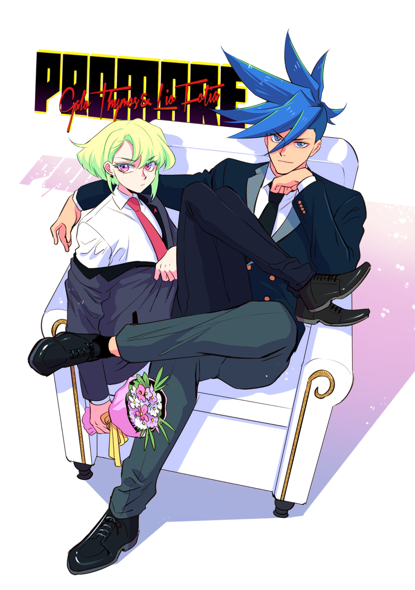 lio fotia and galo thymos (promare) drawn by bae_(baebae)