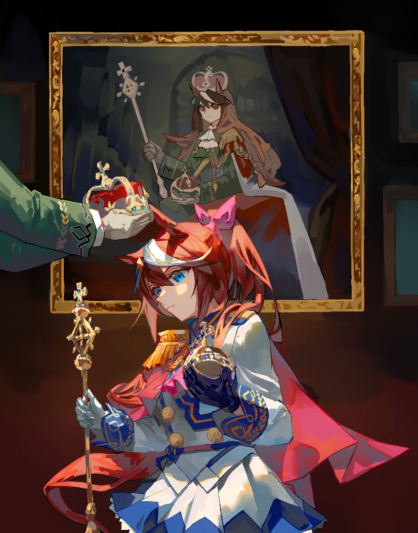 tokai teio and symboli rudolf (umamusume) drawn by orinuguri