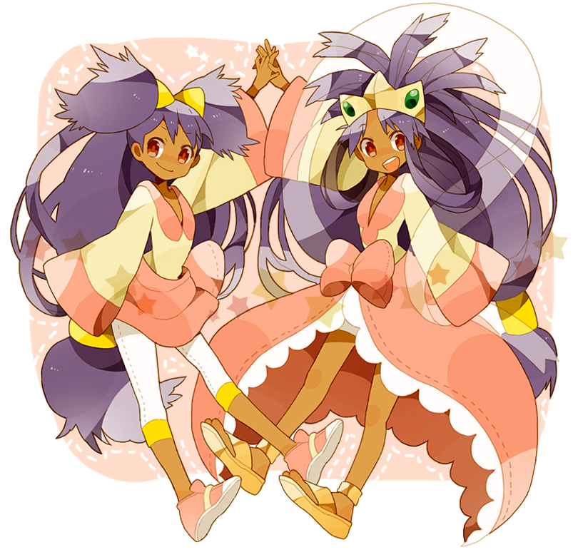 iris (pokemon and 2 more) drawn by mochi730