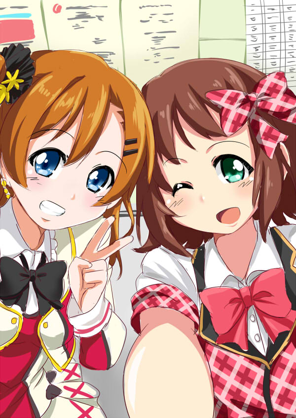 amami haruka, kosaka honoka, nitta emi, and nakamura eriko (idolmaster and 2 more) drawn by tsukasa_0913
