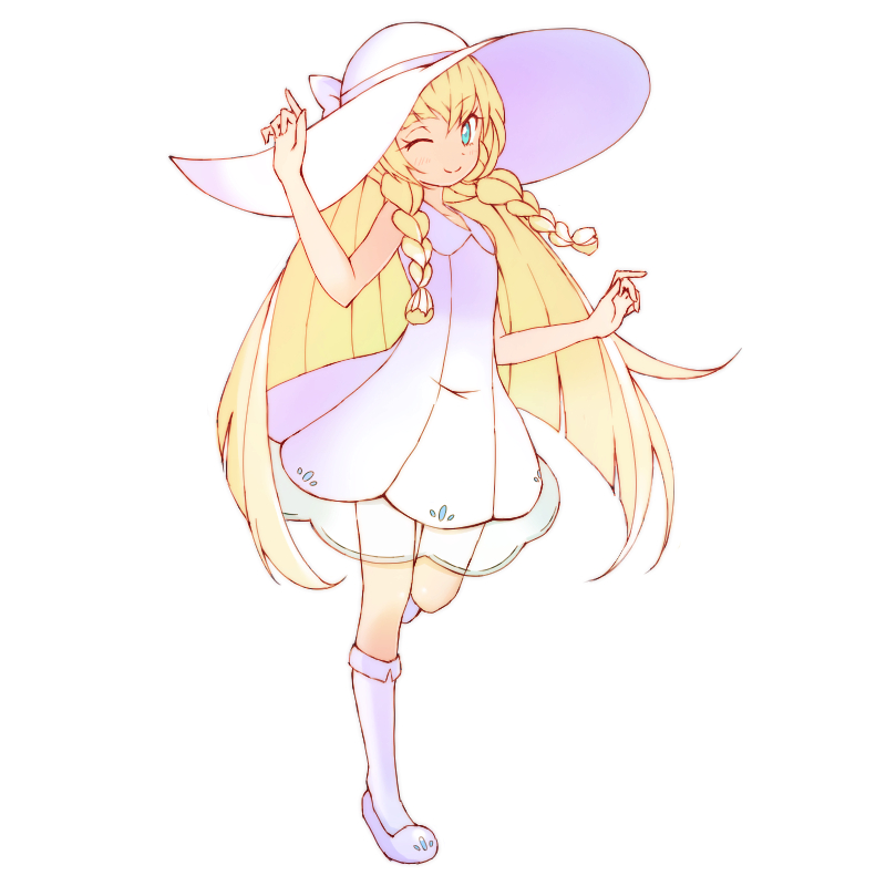 lillie (pokemon and 1 more) drawn by kobo_(cobo_0609)