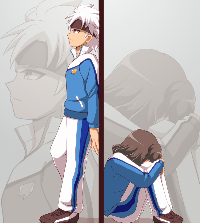 shindou takuto and ibuki munemasa (inazuma eleven and 2 more) drawn by shiramomo