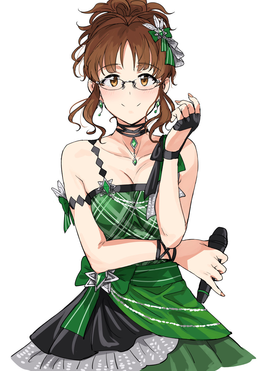 akizuki ritsuko (idolmaster and 2 more) drawn by tsurui