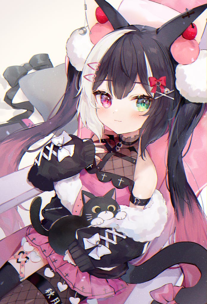 qiu yue (indie virtual youtuber) drawn by toufu_mentaru_zabuton