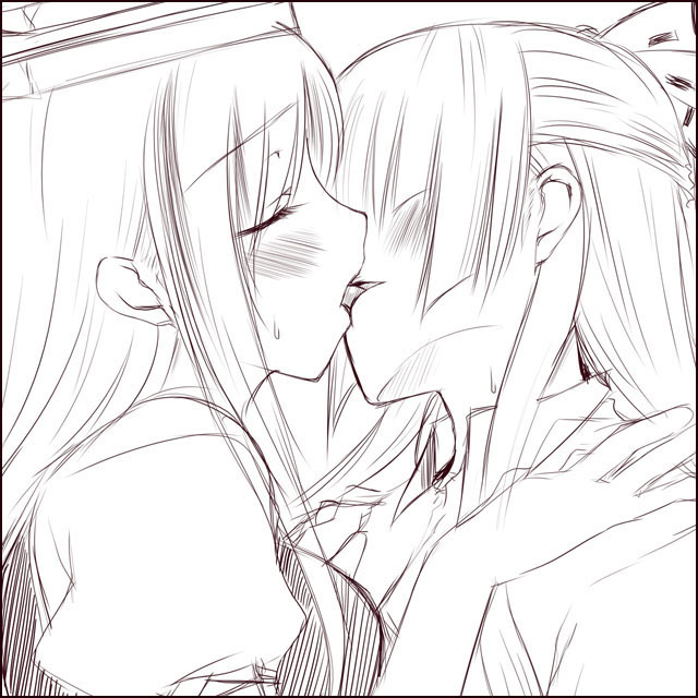 fujiwara no mokou and kamishirasawa keine (touhou) drawn by oohira_sunset