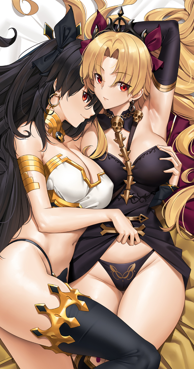 ereshkigal and ishtar (fate and 1 more) drawn by tony_guisado