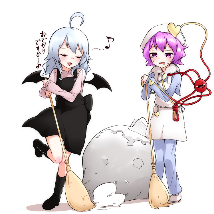 remilia scarlet and komeiji satori (touhou) drawn by kameyan