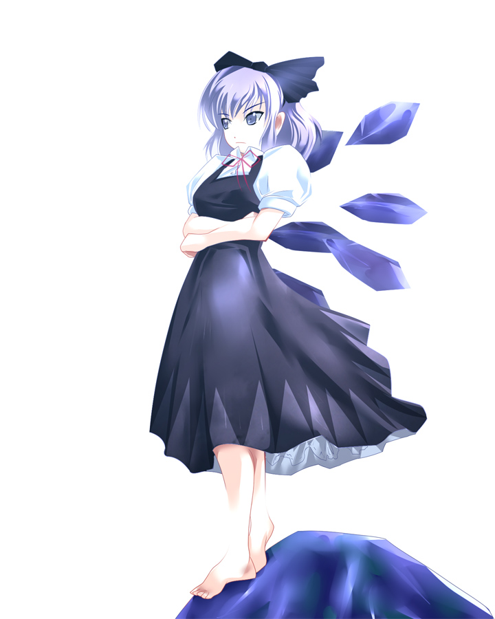 cirno (touhou) drawn by aojiru_(shiro_to_kuro_no_mukyou)