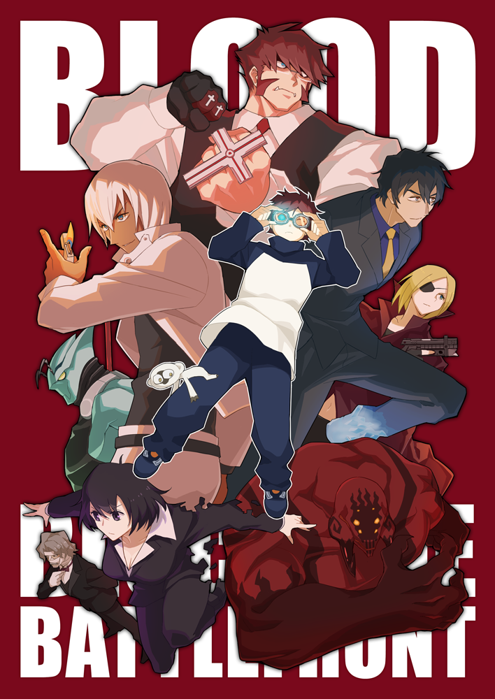 klaus von reinhertz, leonardo watch, zap renfro, steven a. starphase, chain sumeragi, and 4 more (kekkai sensen) drawn by yow