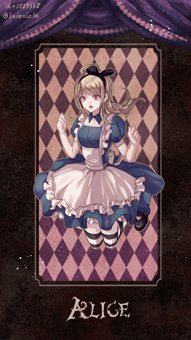 akamatsu kaede and alice (danganronpa and 2 more) drawn by z-epto_(chat-noir86)