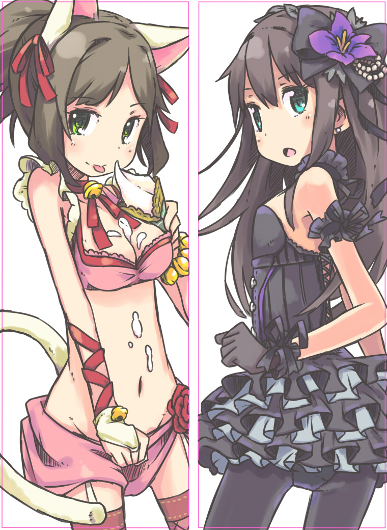shibuya rin and maekawa miku (idolmaster and 1 more) drawn by ueshita