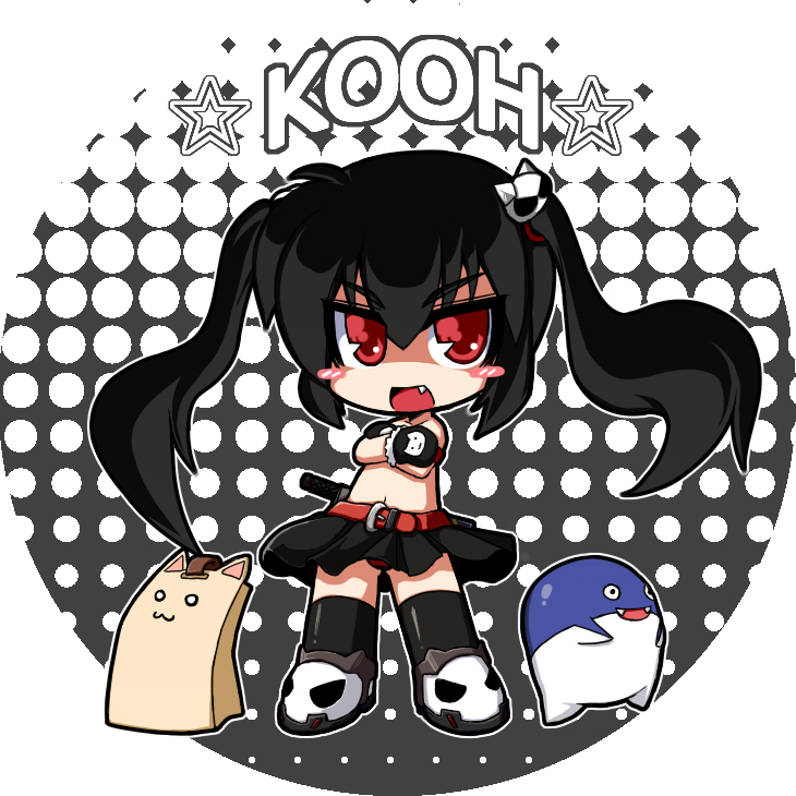 kooh, dolfini, and papel (pangya) drawn by kaname_nagi