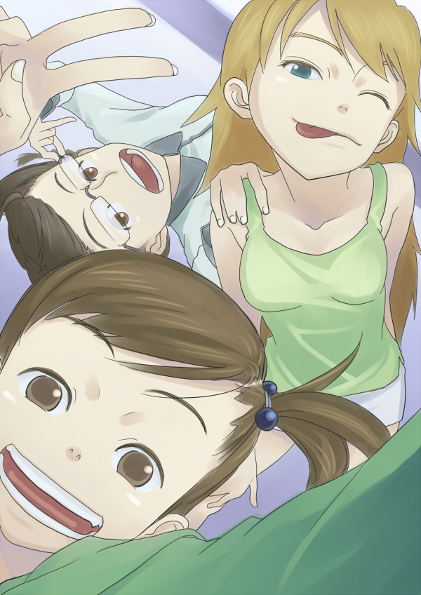 hoshii miki, akizuki ritsuko, and futami mami (idolmaster and 1 more) drawn by inu_(aerodog)