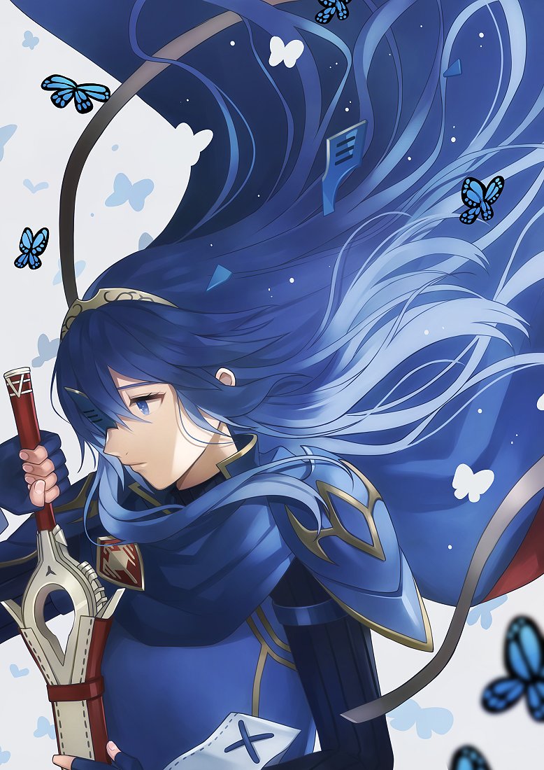 lucina (fire emblem and 2 more) drawn by aym_(ash3ash3ash)