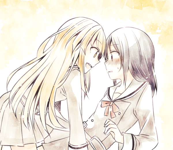 tsurumaki kokoro and okusawa misaki (bang dream!) drawn by hachi-kun