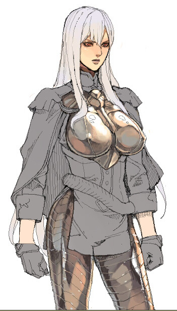 selvaria bles (senjou no valkyria and 1 more) drawn by oda_non