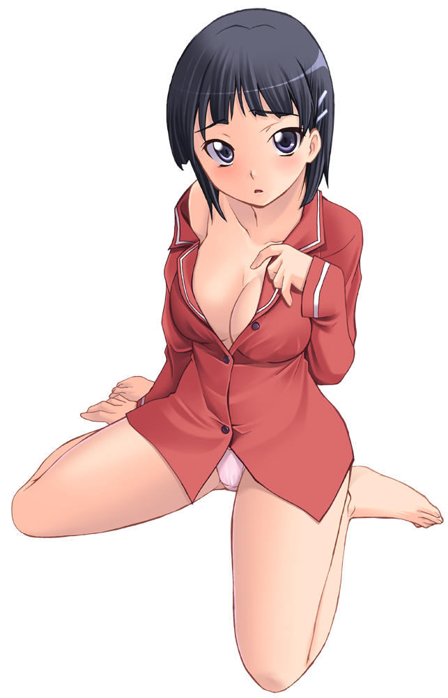 kirigaya suguha (sword art online) drawn by hozumi_takashi