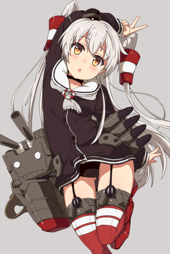 amatsukaze and rensouhou-kun (kantai collection) drawn by ogipote