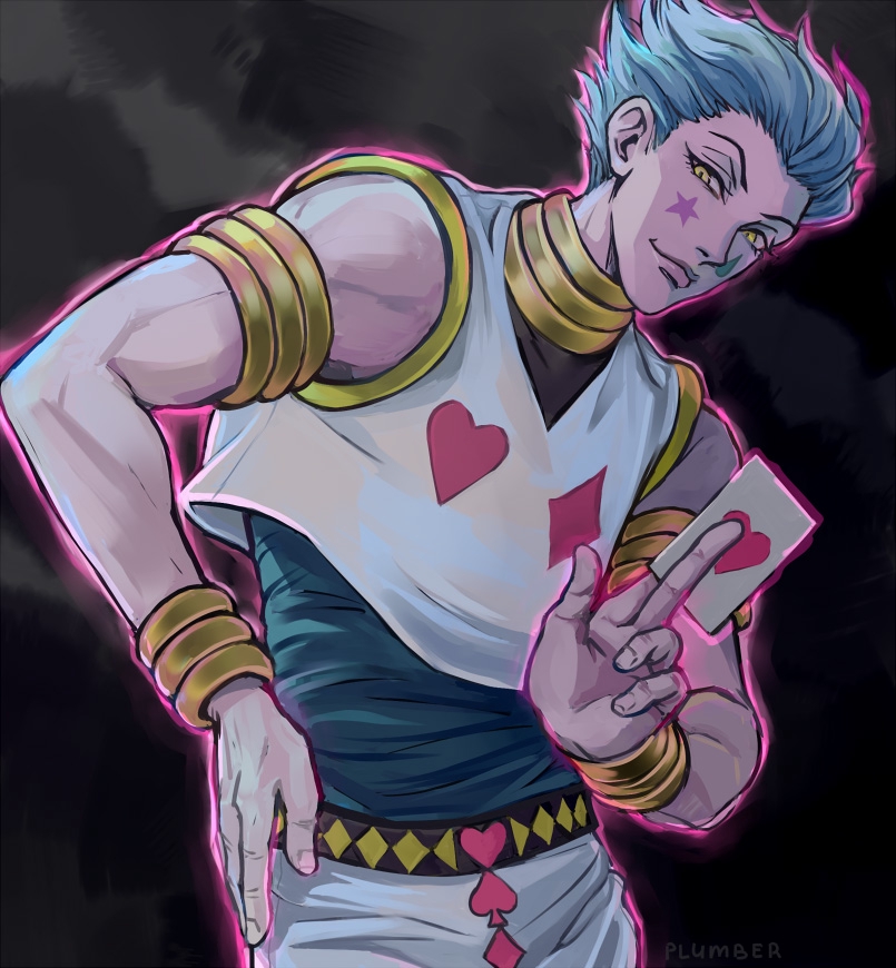 hisoka morow (hunter x hunter) drawn by vasiliy-plumber