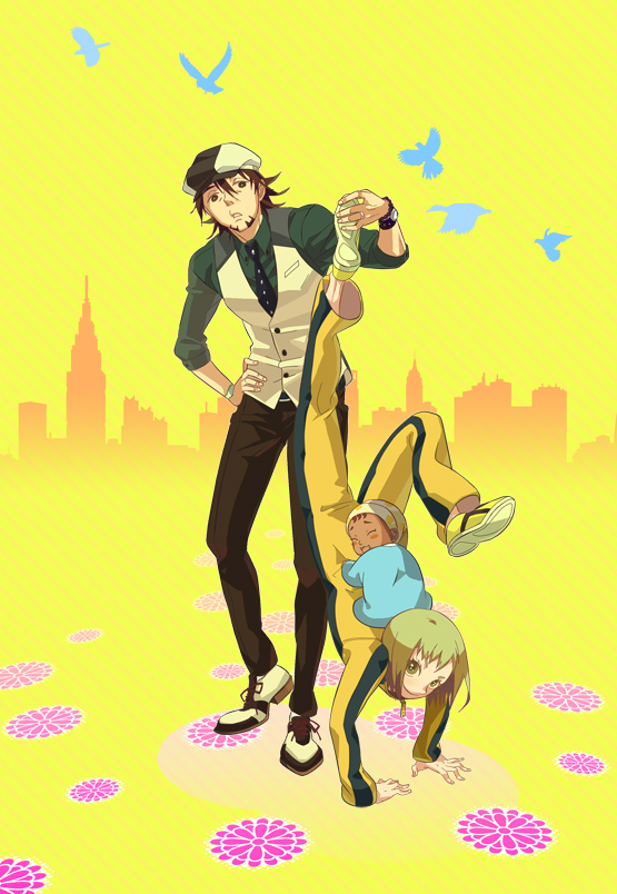 kaburagi t. kotetsu, huang baoling, and sam (tiger & bunny) drawn by cppn