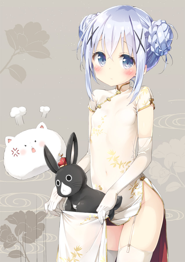 kafuu chino, tippy, and anko (gochuumon wa usagi desu ka?) drawn by kani_biimu