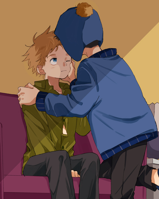 craig tucker and tweek tweak (south park) drawn by hara1