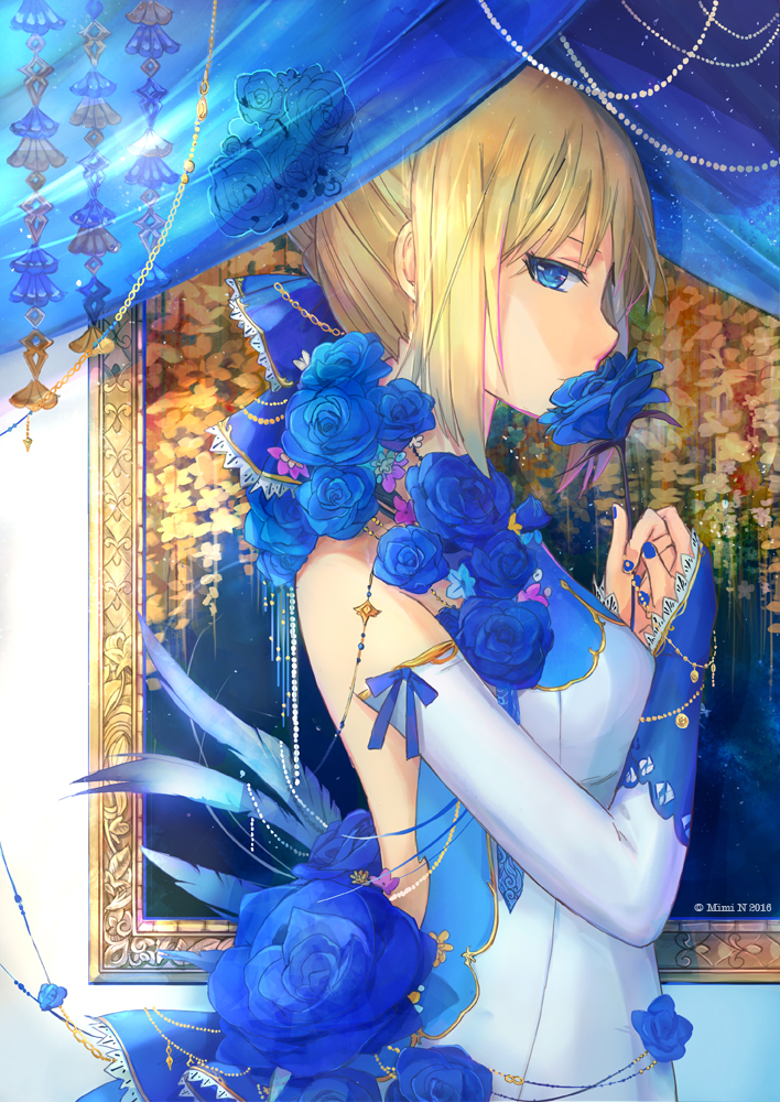 artoria pendragon and saber (fate and 1 more) drawn by mimi_n