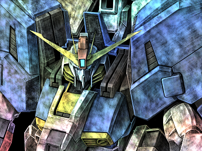 ex-s gundam (gundam and 1 more) drawn by tro_(trombe)