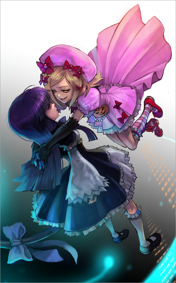 frederica bernkastel and lambdadelta (umineko no naku koro ni) drawn by agasang