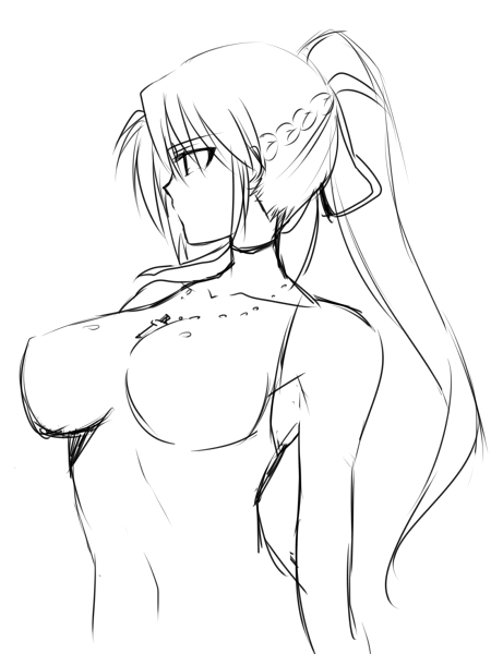 signum and laevatein (lyrical nanoha and 2 more) drawn by mikaze